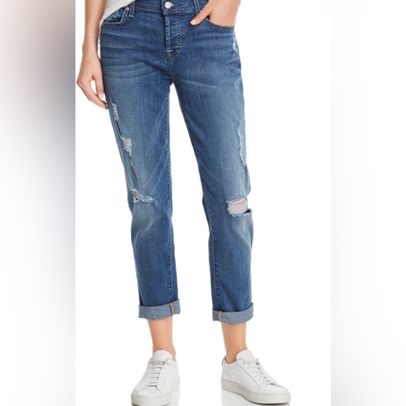 7 For All Mankind Jewelry - 7 For All Mankind Women's Blue Josefina Skinny Boyfriend Jeans In Radntpier